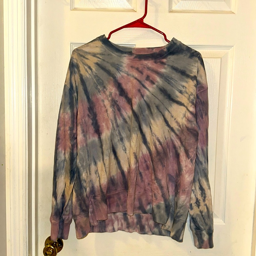 Aeropostale purple and blue oversized sweatshirt